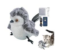 Juguetes para gatos de pájaro batiente, juguete para gatito recargable activado por tacto - Juguetes para gatos interactivos realistas - Pájaro de latidos, juguetes para gatitos y cómodos, conc