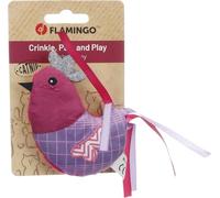 Juguetes para Gatos - gallina Prali Violeta - con Catnip y Cintas - Juguete para Gatos - 17,5x2,8x9,7cm