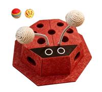 Juguetes Para Gatos Juego Laberinto Interactivo Forma Mariquita Con Bolas | Juguetes De Estimulación Mental Para Gatos Tras La Comida, Ratos A , Zona De Juegos En Apartamento