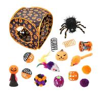 Juguetes para gatos para gatitos, pack de juguetes para gatos, juego de juguetes para gatos con cama de túnel, juguetes interactivos para gatitos, juguete de ocultación, juguete de plumas para cuco de