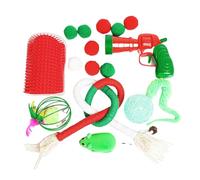Juguetes para gatos para gatos de interior, juguete para gatos con carga para ratones | Bola de juguete interactiva para gatos con cuerda para masticar - Juguete multifuncional con bola de peluche mo