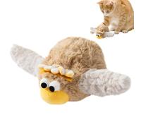Juguetes para gatos que aletean el pájaro - Juguete de peluche de simulación para gatos | Juguetes recargables de gorrión de alas aleteando | Juguetes interactivos para gatos, estimulantes con hierba