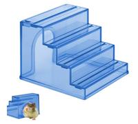 Juguetes para hámster, puente de escalera escondido para hámster, puente de escalera de juguete de escalada, 9,8 x 9,6 x 7,5 cm, fomenta la búsqueda de alimentos y masticación/rampa antideslizante
