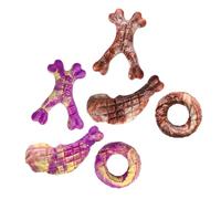 Juguetes para la dentición de perros: juguetes para masticar que no se astillan, 3 piezas de huesos para masticar para cachorros con patas de pollo, suministros duraderos para aliviar el aburrimiento,