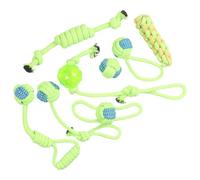 Juguetes para la dentición del cachorro, juguete de pet de algodón - Perrito cachorro de cuerda teether pet tirón 8 piezas,Atrolado de nudo seguro, ejercicio al aire libre interno, juguetes de mastica