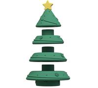 Juguetes para la dentición para niños pequeños - Juguetes apilables de silicona para árboles de Navidad | Juguete sensorial suave y reutilizable para niños de 6 a 12 meses, y niñas