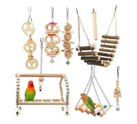 Juguetes para loros,Mordedor de Colores Brillantes en 8 Piezas,Juguetes Para Cacatúas Para Dentro De Jaula - para Entrenamiento, Mordida, Juego y Actividades de Enriquecimiento - Periquitos, Agapornis
