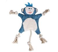 Juguetes para mascotas, juguetes interactivos para perros, zorro, ardilla, sin relleno, juguetes chirriantes para perros pequeños, medianos y grandes (mono)