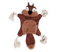 Juguetes para mascotas, juguetes interactivos para perros, zorro, ardilla, sin relleno, juguetes chirriantes para perros pequeños, medianos y grandes (ardilla)