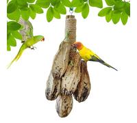 Juguetes para Masticar Aves Grandes - Colgante Colorido Loro Molar | Artículos Mordida Pájaro Mascota - Entrenamiento de Mordida, Pelota de Mimbre, Accesorios Jaula Guacamayo Forrajeo