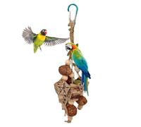 Juguetes para Masticar Aves Grandes - Colgante Colorido Loro Molar | Artículos Mordida Pájaro Mascota - Entrenamiento de Mordida, Pelota de Mimbre, Accesorios Jaula Guacamayo Forrajeo