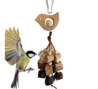 Juguetes Para Masticar Jaula De Pájaros - Juguete De Madera Natural Para Periquitos, Accesorio | Enriquecimiento Seguro Para Cacatúas, Cacatúa, Sun Conure, Lovebird, Guacamayos Pequeños Y Medianos, Di
