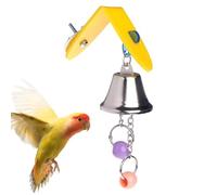 Juguetes para masticar loro - Juego de enriquecimiento de campanas para jaula de pájaros | Juguete estimulante de calopsitte | Accesorio de búsqueda de alimentos colgantes para periquitos, perru