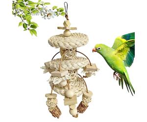 Juguetes para masticar pájaros | Juguete de madera natural para comer y sacudir - juguetes para masticar periquitos y tortolitos | Para guacamayos y tortolitos, pico de espino contra el