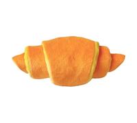 Juguetes para masticar perros - Forma de cruasante, suave e indestructible, muñecos de peluche, juguetes dentales para perros, juguetes para mascotas lindos e interactivos para reducir el aburrimiento