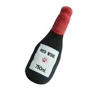 Juguetes para masticar rellenos para perros - Sonido estridente simulado en peluche resistente a las mordeduras, juguete interactivo en forma de cerveza | Juguete para perros de peluche charla mastica