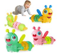 Juguetes para Niños 1 Año 6-12 Meses, Set 4 Wind Up, Tummy Time y de Gateo, Regalos Originales para Bebés, Christmas Gifts Stocking Stuffers