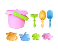 Juguetes Para Niños - Kit Sandbox De Playa Con Cubo, Moldes, Palas, Juego De Juegos Ligero Y Portátil | Juegos De Construcción De Castillo Creativo Para Niños Guardería Al Aire Libre Actividad