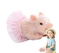 Juguetes para niños pequeños - Fomenta el juego de rol imaginativo, lindo, suave, realista, figura de cerdito renacido, tamaño mini de 11 cm + botella de lactancia, silicona médica substan de alta