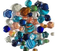 Juguetes para niños Siete colores Vidry Crystal Ball Flat Bead Multicolor Pebble Head Aquarium Landscape Decorative Marbles, colorido 2, 500g, kits de ciencias