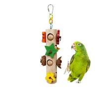 Juguetes para pájaros, accesorios para masticar cacatúas de madera, equipo de masticación de loros, herramienta para guacamayos, conures de pájaros amores, actividades de juego, entrenamiento de