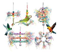Juguetes Para Pájaros | Cockatiel Rascador De Juguete De 5 Piezas - Suministros De Destrucción De La Herramienta De Entrenamiento De Piqueta De Periquito Cockatiel