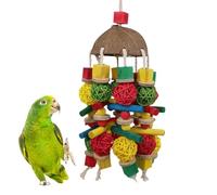 Juguetes para pájaros, juguete de jaula me madera resistente a las mordeduras pora guacamayos, seguro pare mascotas con gorriones ligeros, accesorios pama el hogar pura masticar y jugar, periquitos, c