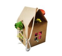 Juguetes para pájaros - Juguetes colgantes para triturar loros, accesorios de jaula de tortolitos, único de papel de trituración con diseño colgante, accesorio de actividad de jaula para