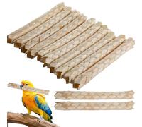 Juguetes para pájaros, juguetes para loros, palitos de masticar para pájaros, palitos de madera para masticar dientes para periquitos grises africanos