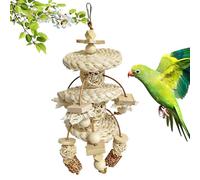 Juguetes para pájaros, molienda interactiva de pico, 22 x 22 x 15 cm, juguetes de jaula de pájaro de amor, juguete para masticar periquitos, diseño seguro, para periquitos, tortolitos, guacamayos,