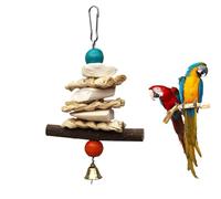 Juguetes para Pájaros para Loros | para Masticar Hueso De Sepia Natural Saludable | Jaula Duradera, Trituradora Colgante, para Cacatúas, Periquitos, Periquitos, Agapornis, Hámster, Mas