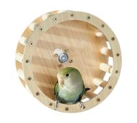 Juguetes para pájaros para loros, perca giratoria para pájaros, perca interactiva de madera, accesorios de jaula de crecimiento de inteligencia para conures cacatúas