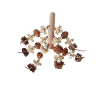 Juguetes para Pájaros Pequeños - Bloque De Masticación De Madera Natural Para Jaula - Juguetes Mordedores para Agapornis, para Jaula y Destrucción | Para Entrenamiento Aburrimiento Mediano Grande Guac