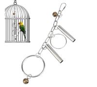 Juguetes para Pájaros Periquitos de Acero Inoxidable que Hace Sonido