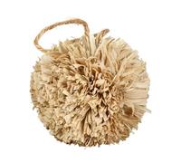 Juguetes para periquitos - Peluquería de papel de heno natural, accesorios divertidos para pequeñas jaulas para pájaros, giratorio de madera colgante | Suministros de enriquecimiento para