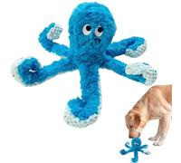 Juguetes Para Perros Chirriantes: Peluche De Pulpo Enojado Con Tentáculos Dispensadores De Alimentos | Juguete Masticable Interactivo Y Duradero Con Chirriador | Juguete De Peluche Para Perros Pequeño