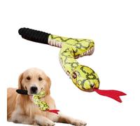 Juguetes para perros chirriantes,Snake Dog Toys Beepers - diseño de felpa y chirriante para masticadores agresivos | masticable para perros de papel que suena para masticadores