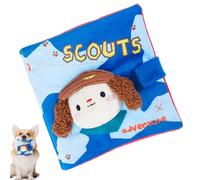 Juguetes para perros con chirriador, divertido libro masticable para cachorros, juguete interactivo para masticar para perros pequeños y medianos