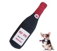 Juguetes para perros de agua | Perro Peluche Perro Rojo Perro Juguetes chirriantes, Halloween Perro Juguetes Divertido, Vino tinto chirriante, juguetes para perros chirriantes, herramientas de cofre