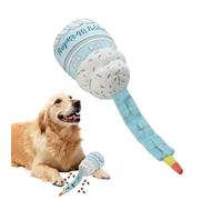 Juguetes Para Perros De Felpa,Con Dispensador De Comida Masticar Juguete Para Cachorro En Forma De Pastel - Juego Educativo Con Sonido Realista Material Suave Para Masticación Intensiva Dentsition Usa