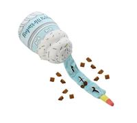 Juguetes para Perros de Peluche - con dispensador de Alimentos, Juguetes masticables para Cachorros con Forma de Tarta, para masticadores agresivos con Sonido Realista para Cachorros