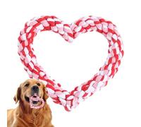Juguetes para perros en forma de corazón: juguete de masticación para perros de San Valentín, juguete de cuerda en forma de corazón, diseño de Spielzeit fuerte, material | Accesorio de juego