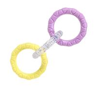Juguetes para perros, juguete de tirón de guerra para perros de 3 anillos | Juego interactivo de mordeduras, suministros para mascotas, mordedor al aire libre, promueve el cuidado de los dientes para