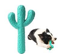 Juguetes para perros, juguete masticable de cactus indestructible, sabor a leche de goma natural, juguetes de dentición para cachorros para raza pequeña mediana grande