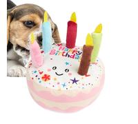 Juguetes para perros - juguete para mascotas | DUCHAS DOJAS CAMPO | Pastel de cumpleaños con forma de dientes para masticar | Fetch Interactive Play para peluches para cachorros con mascotas