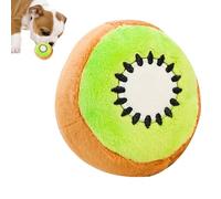 Juguetes para perros | Juguetes chirriantes de peluche para perros | Mordedor de peluche con diseño de frutas para enriquecimiento mental y aburrimiento con sonido para masticar, entrenamiento de