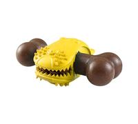Juguetes Para Perros Masticadores Agresivos | Hueso Dispensador De Snacks Para Cachorros - Entrenador De Masticacion Para Adiestramiento Alimenticio Estimulacion Mental Juego Interior,Diversión