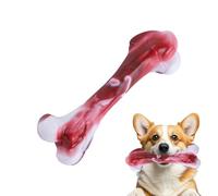 Juguetes para perros mejorados para masticadores agresivos, juguetes de hueso de imitación para perros, juguete masticable resistente de goma natural y de grado alimenticio para razas pequeñas