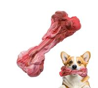 Juguetes para perros mejorados para masticadores agresivos, juguetes de hueso de imitación para perros, juguete masticable resistente de goma natural y de grado alimenticio para razas pequeñas