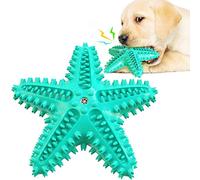 Juguetes para Perros para masticadores agresivos, Cepillo de Dientes de Limpieza de dentición para Perros, Juguetes interactivos duraderos y chirriantes para Cachorros de Estrellas de mar para Razas